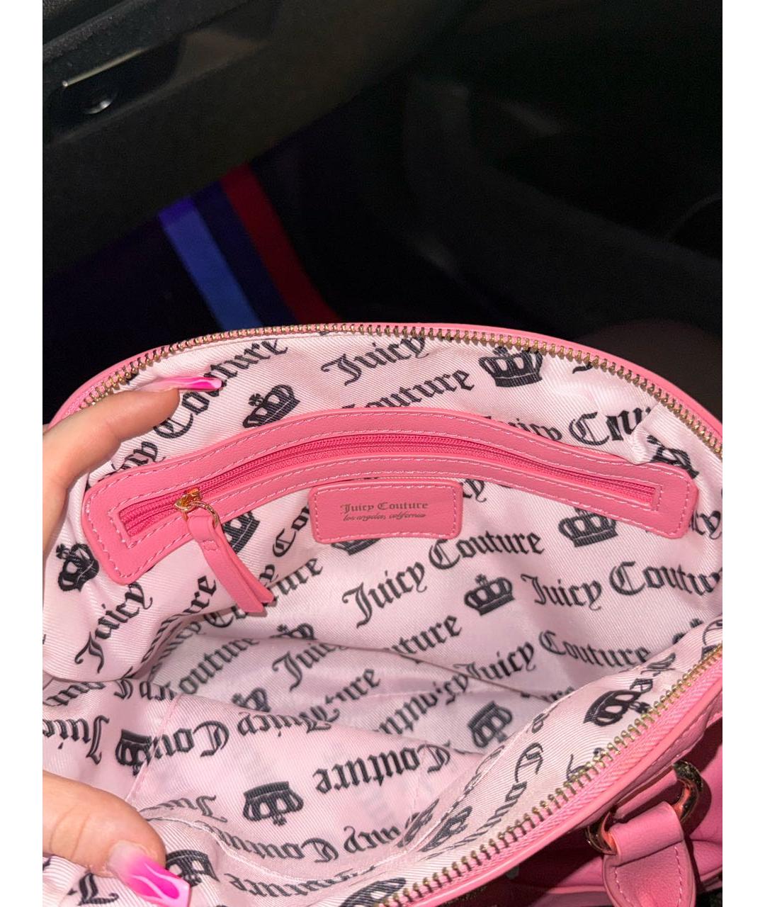 JUICY COUTURE Розовая сумка с короткими ручками, фото 6