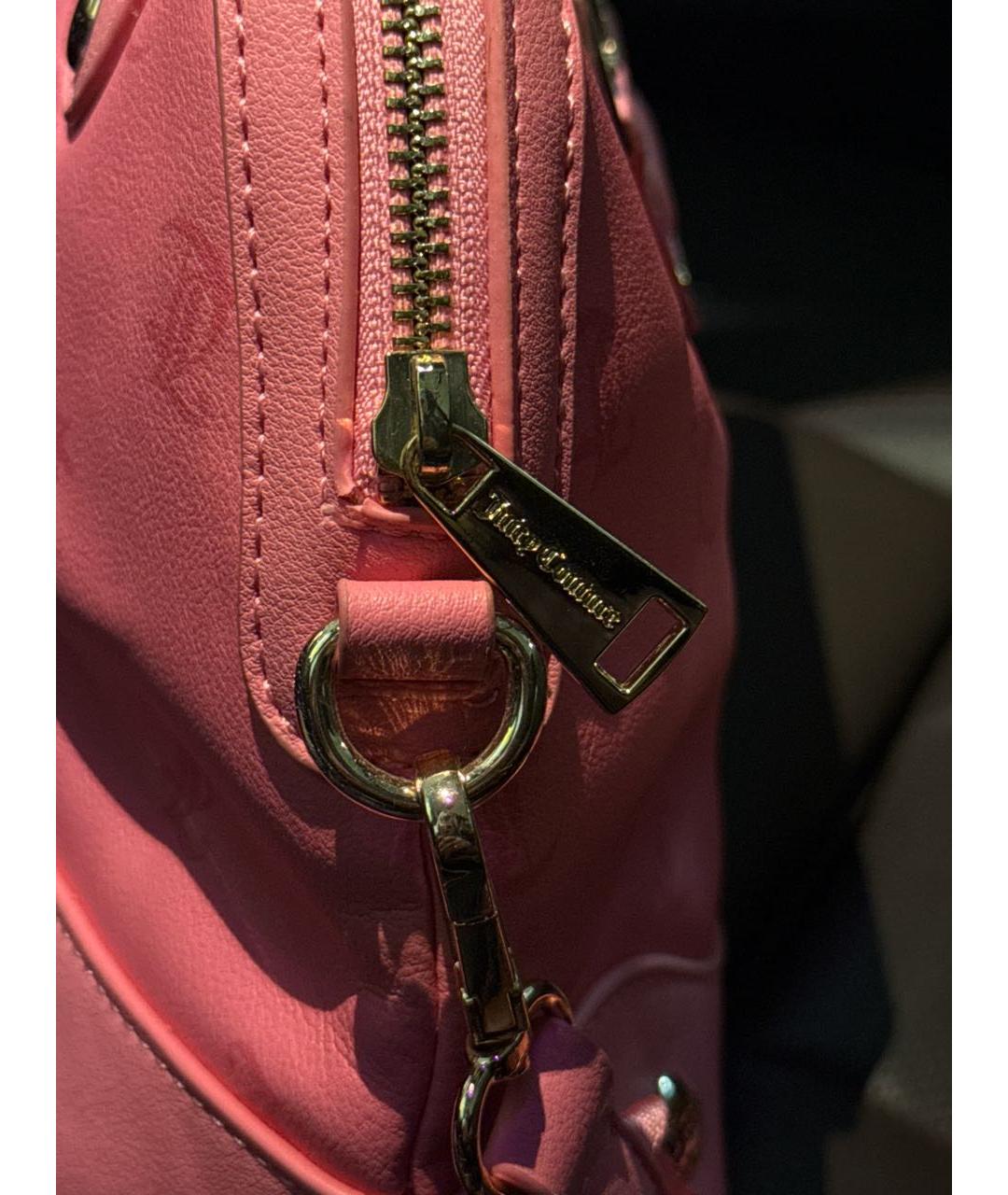 JUICY COUTURE Розовая сумка с короткими ручками, фото 3