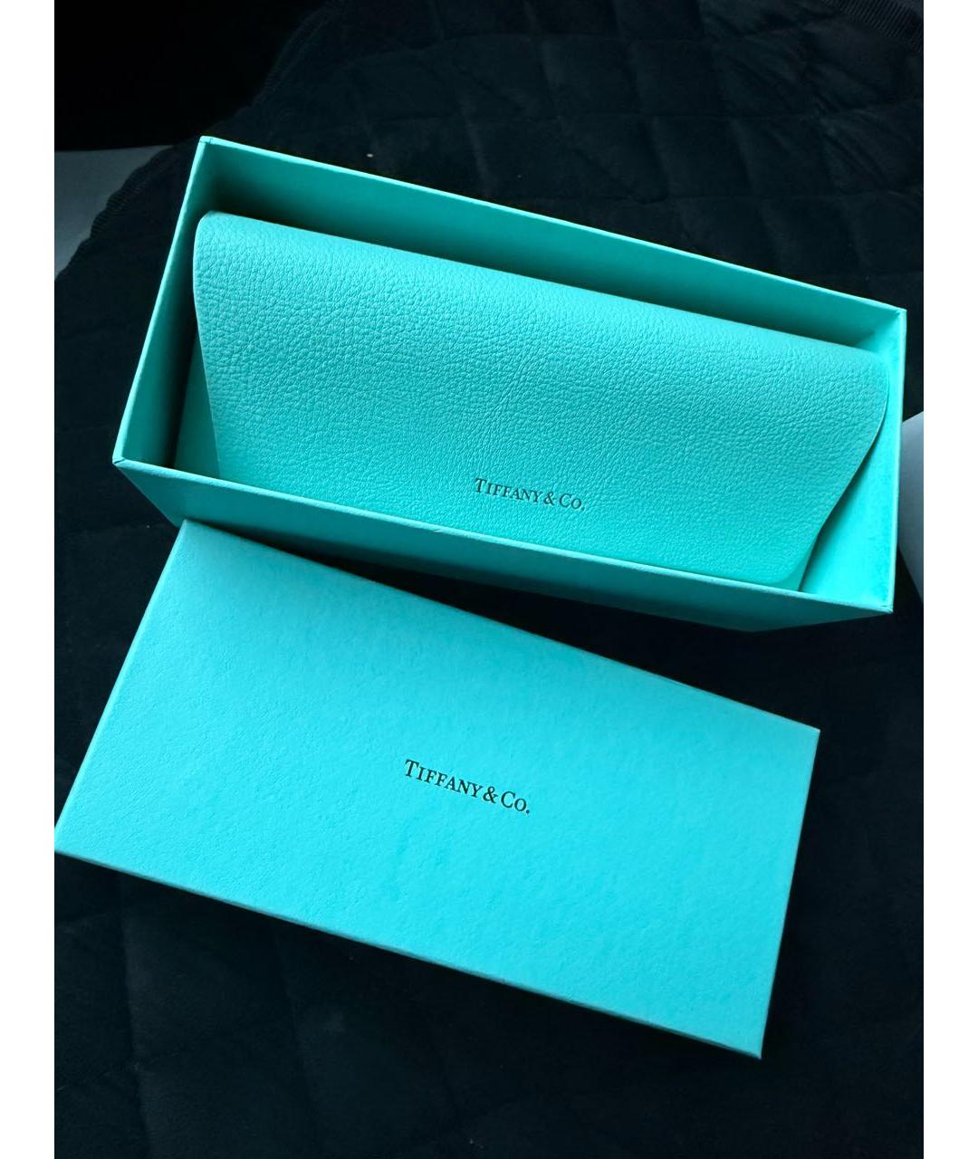 TIFFANY&CO Синие пластиковые солнцезащитные очки, фото 4