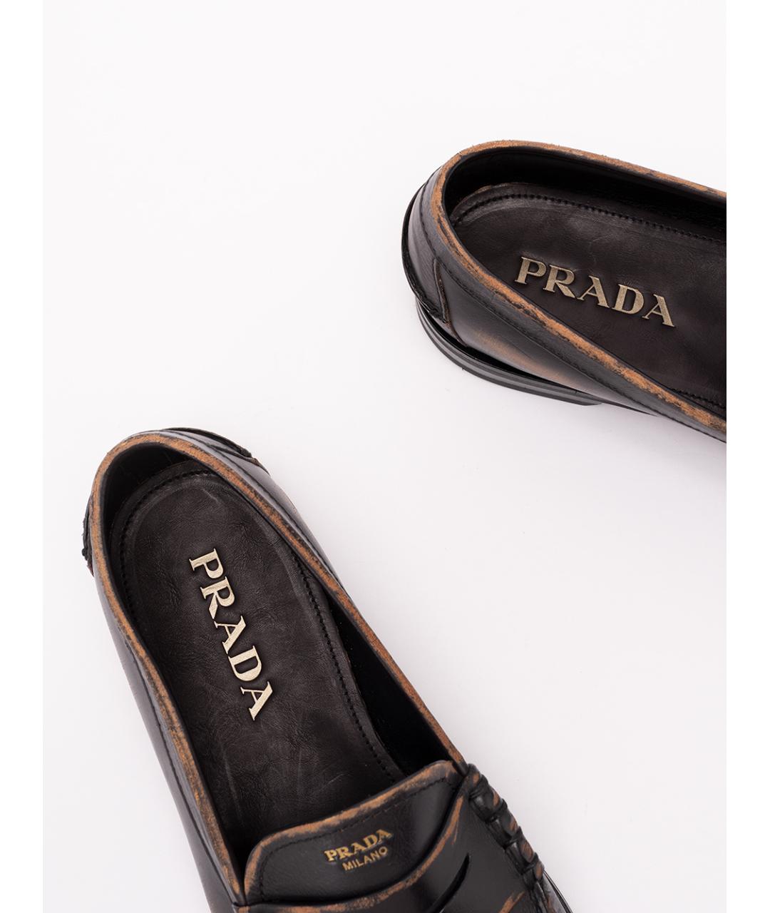 PRADA Кожаные лоферы, фото 6
