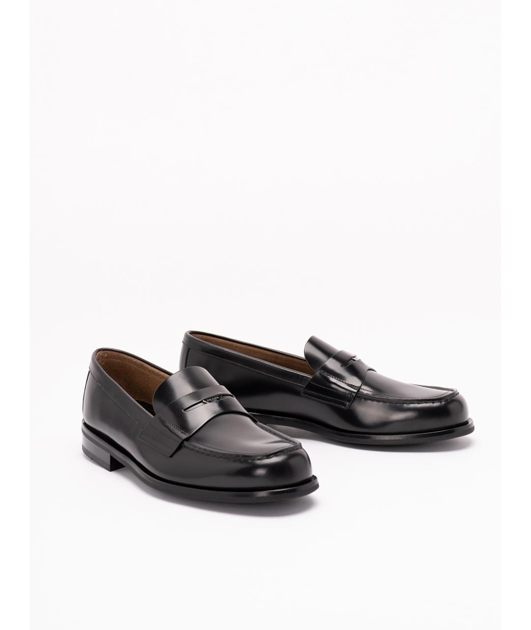 PRADA Черные кожаные лоферы, фото 6