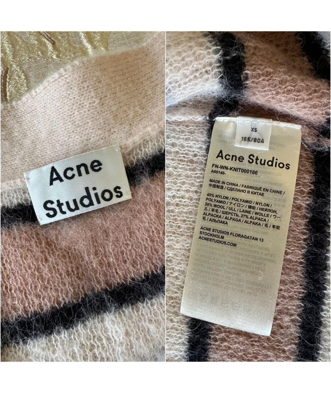 ACNE STUDIOS Мульти шерстяной кардиган, фото 4