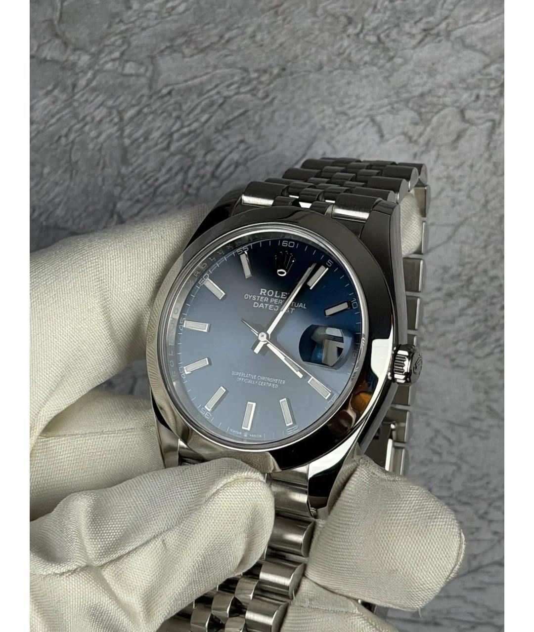 ROLEX Синие металлические часы, фото 2