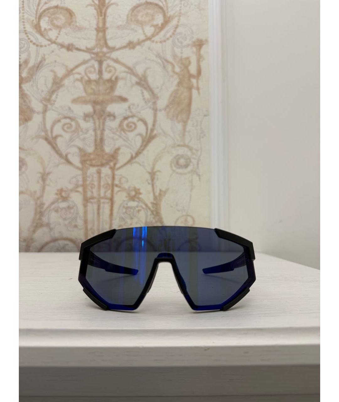 PRADA Черные пластиковые солнцезащитные очки, фото 7