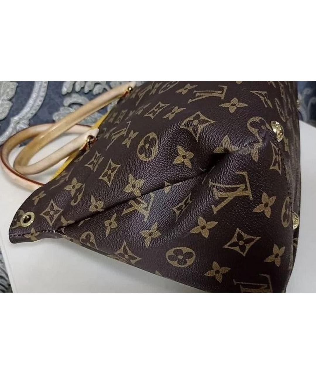 LOUIS VUITTON Коричневая сумка с короткими ручками, фото 3