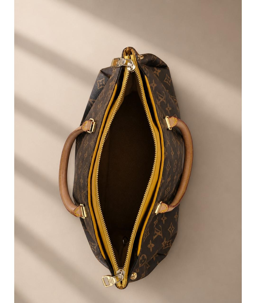 LOUIS VUITTON Коричневая сумка с короткими ручками, фото 2