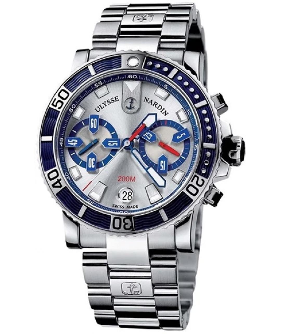 Ulysse Nardin Синие металлические часы, фото 1