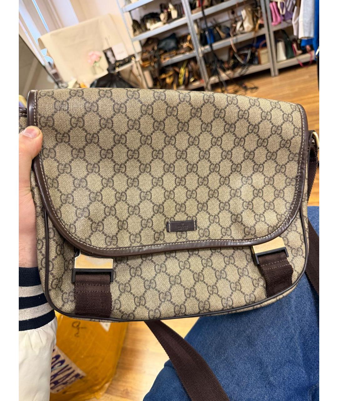 GUCCI Бежевая сумка на плечо, фото 2