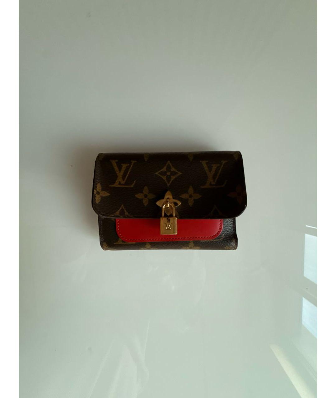 LOUIS VUITTON Коричневый кошелек, фото 5
