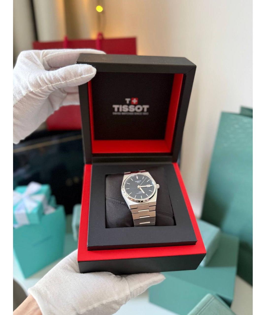 TISSOT Синие стальные часы, фото 2