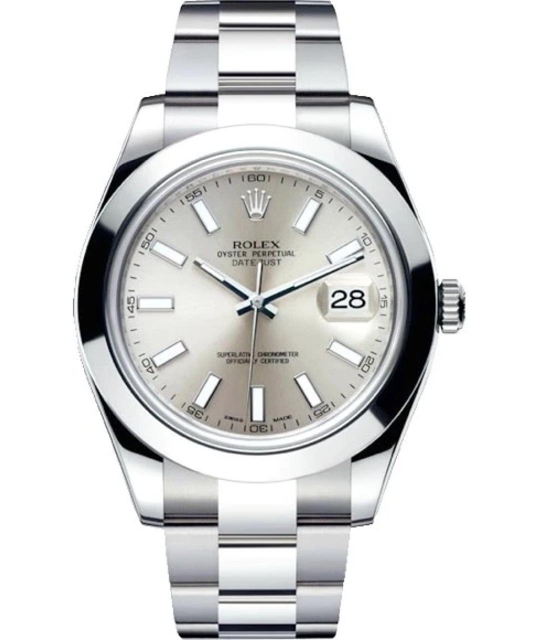 ROLEX Серые металлические часы, фото 1