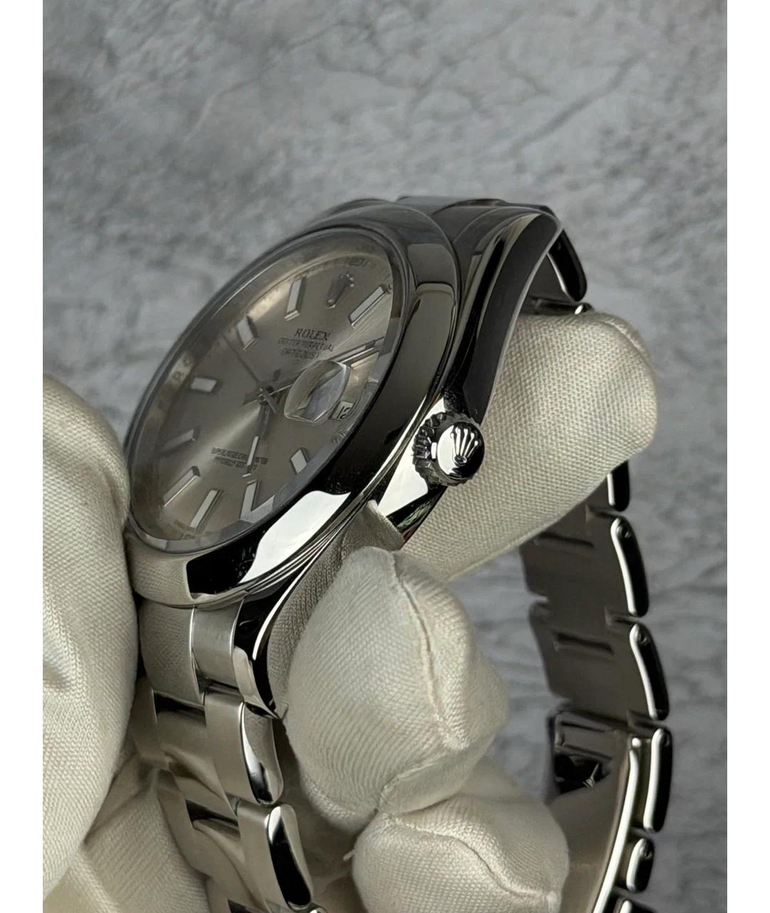 ROLEX Серые металлические часы, фото 3