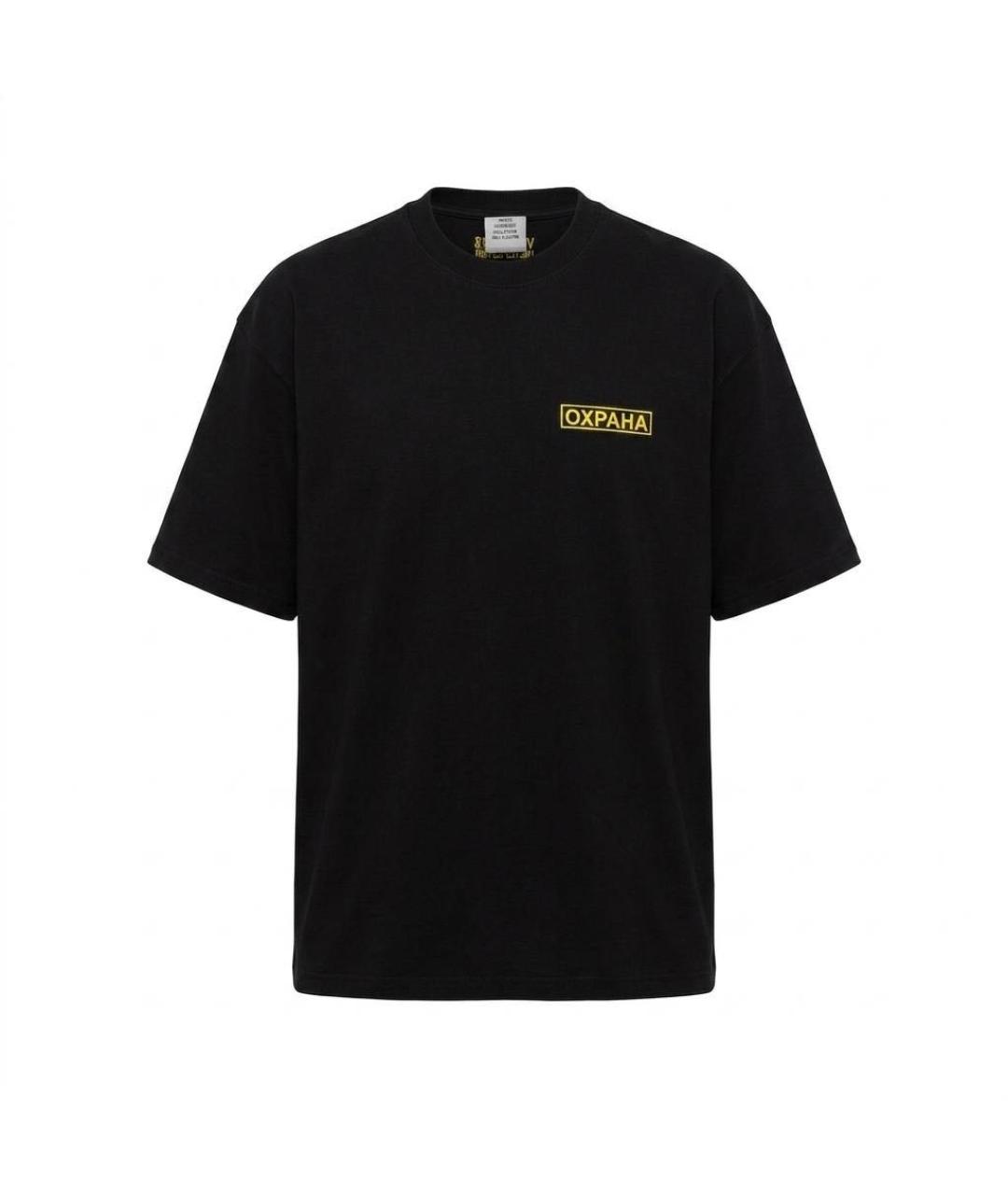VETEMENTS Черная футболка, фото 4