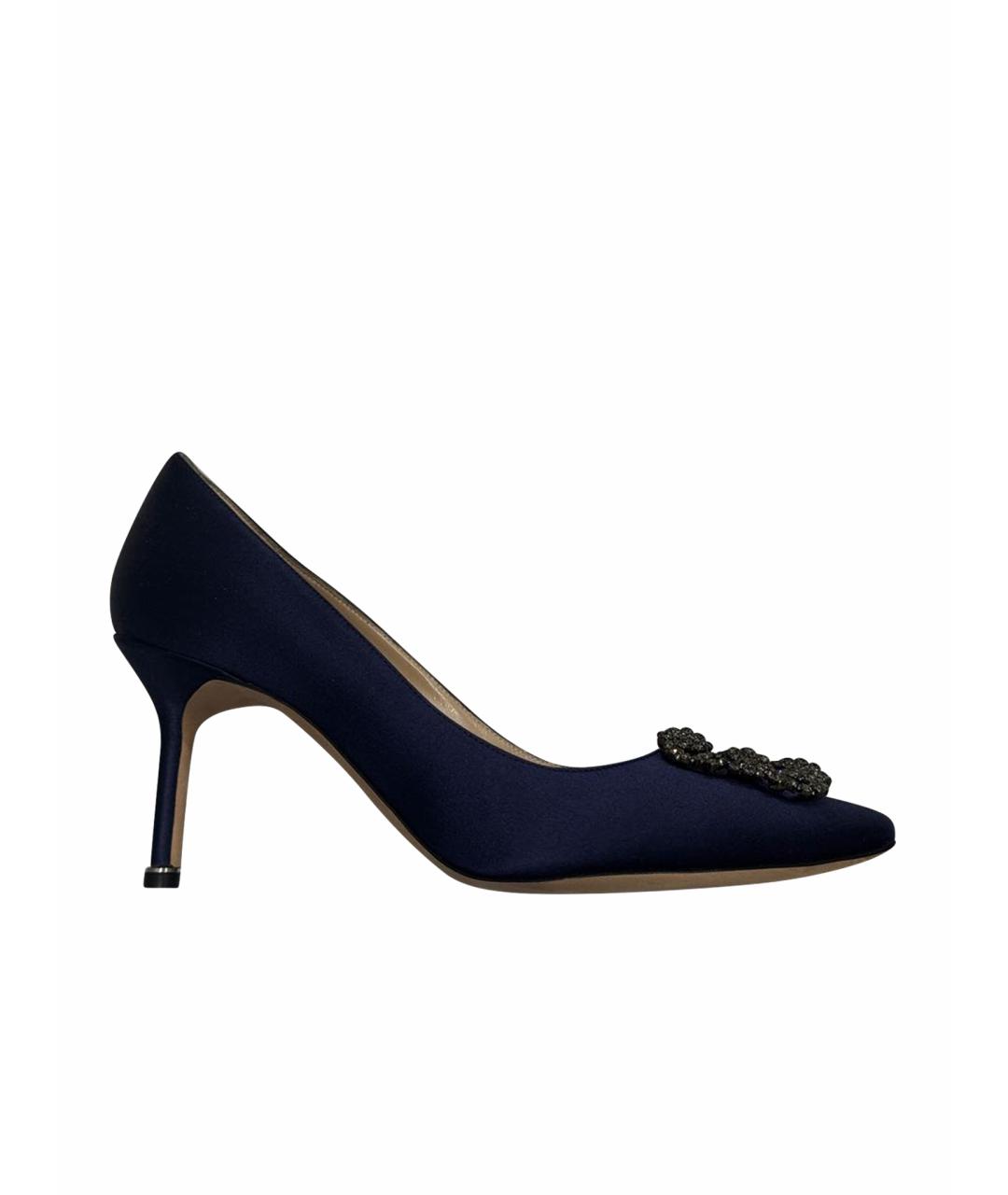 MANOLO BLAHNIK Фиолетовые текстильные туфли, фото 1