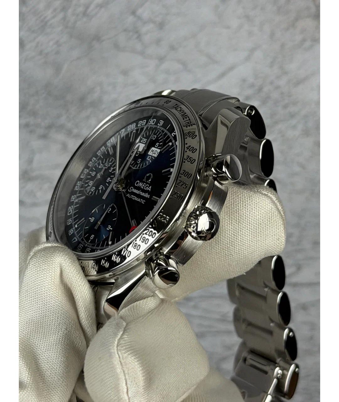 OMEGA Синие металлические часы, фото 3