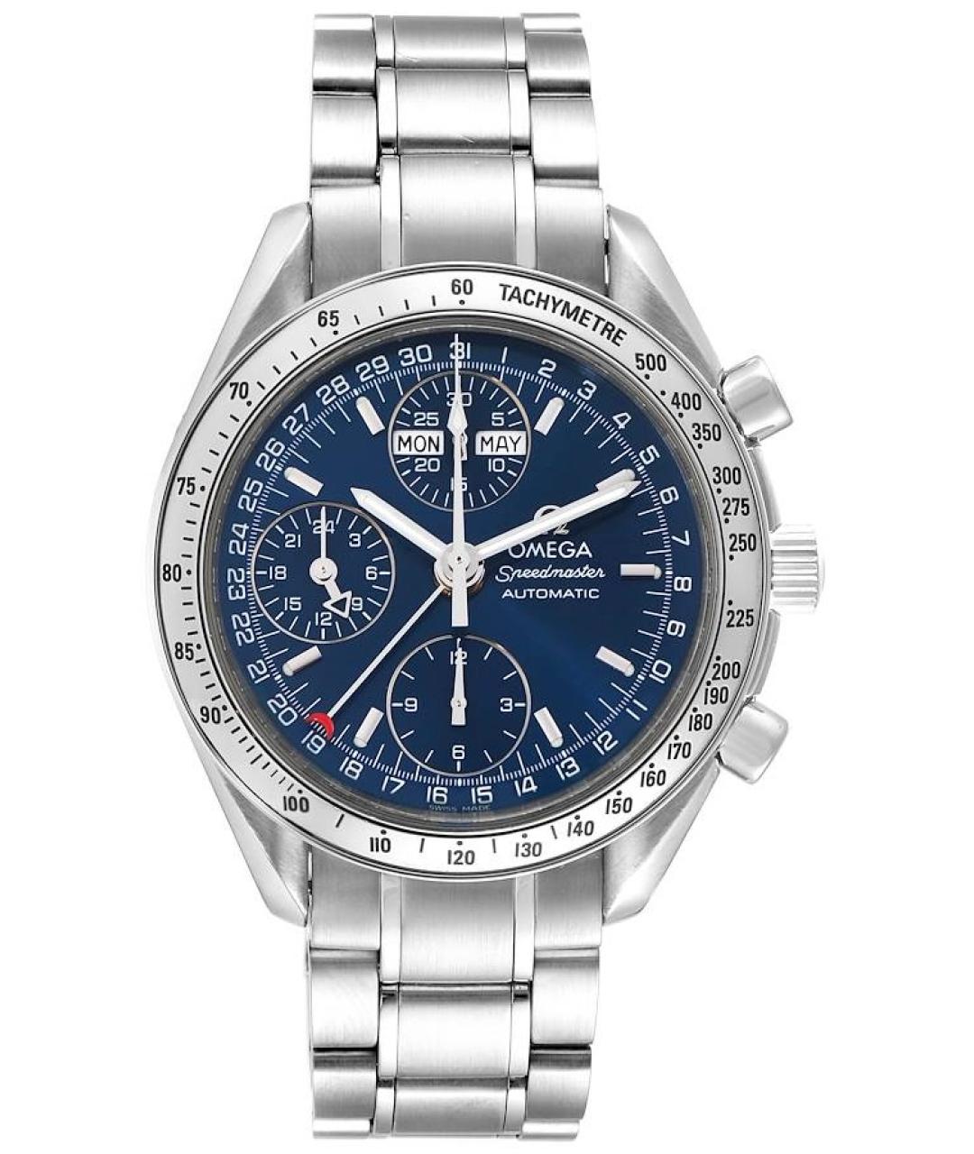 OMEGA Синие металлические часы, фото 1