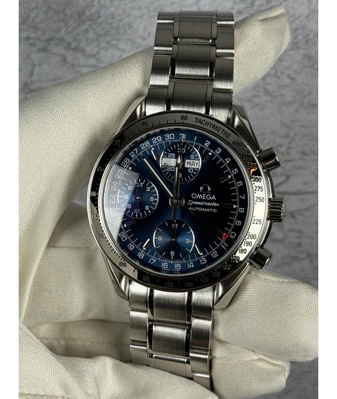 OMEGA Синие металлические часы, фото 2