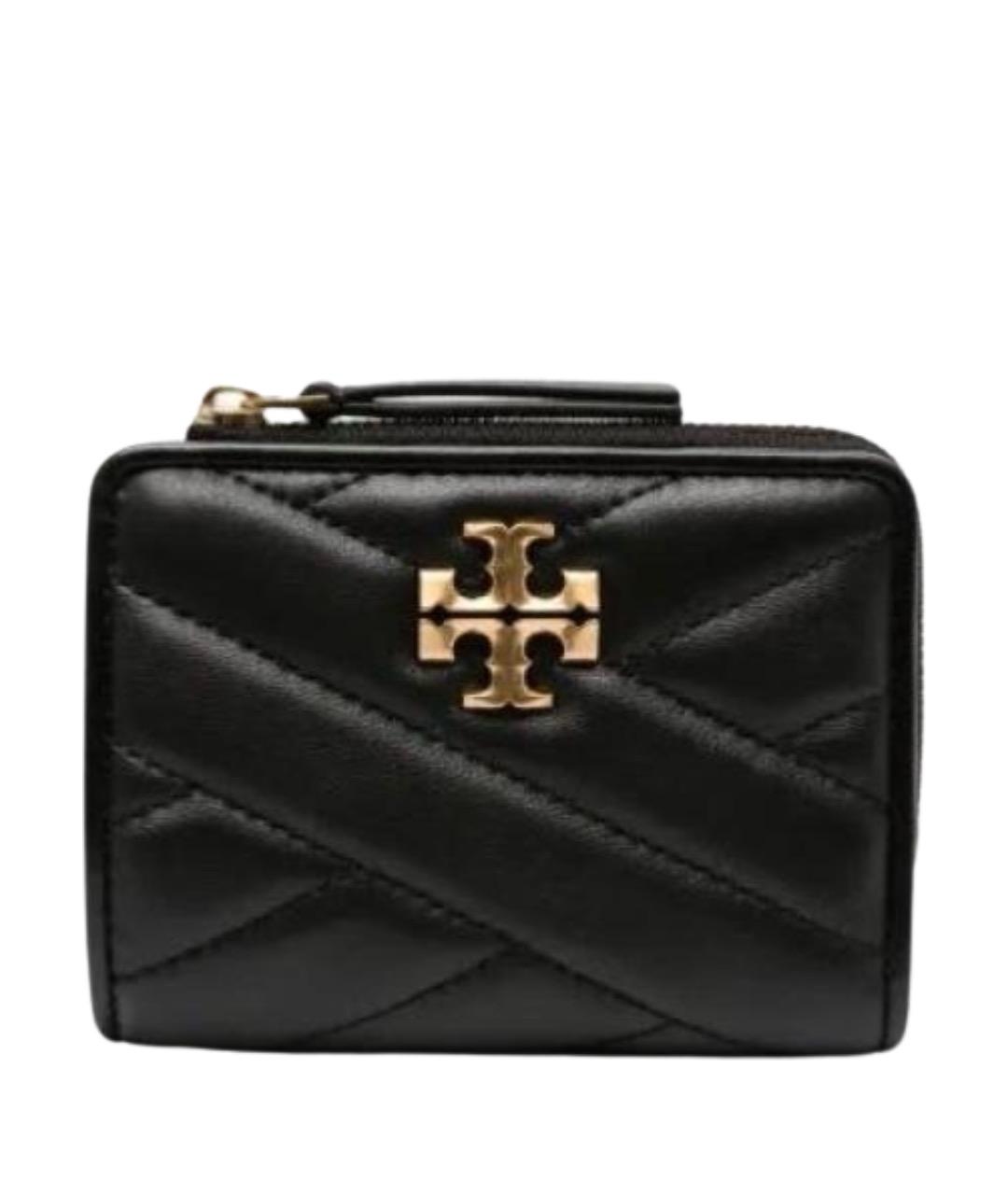 TORY BURCH Черный кожаный кошелек, фото 1