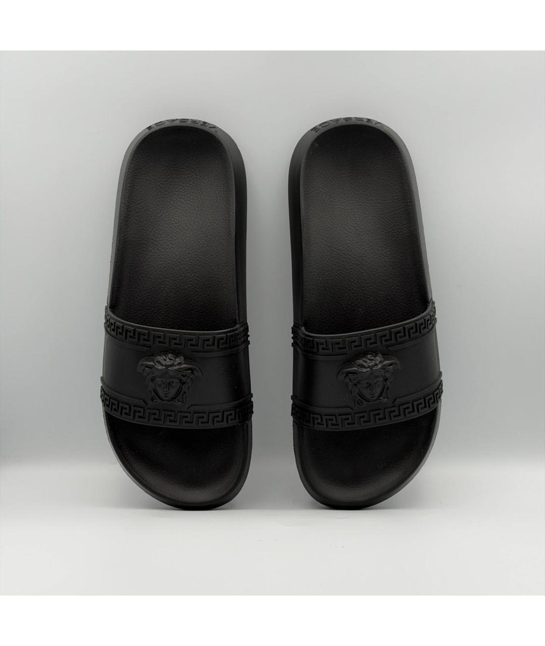 VERSACE Черные шлепанцы, фото 2