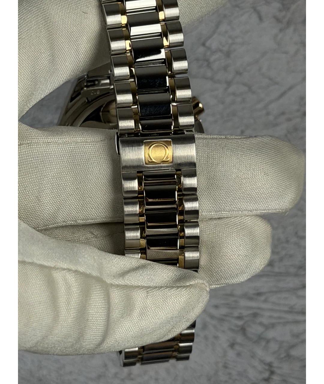 OMEGA Синие часы из желтого золота, фото 6