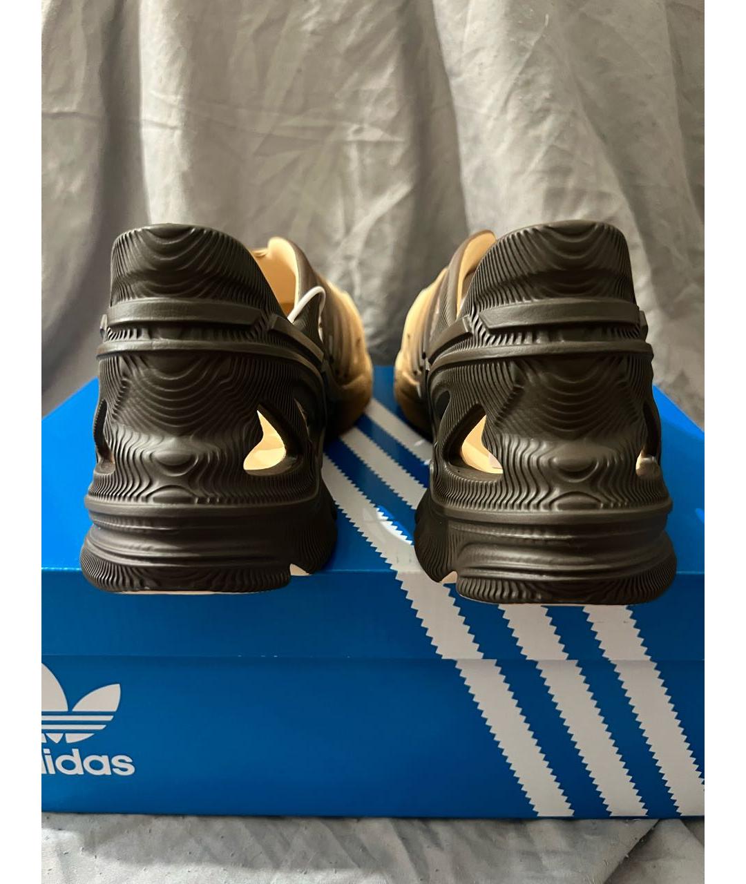 ADIDAS Бежевые резиновые слипоны, фото 4