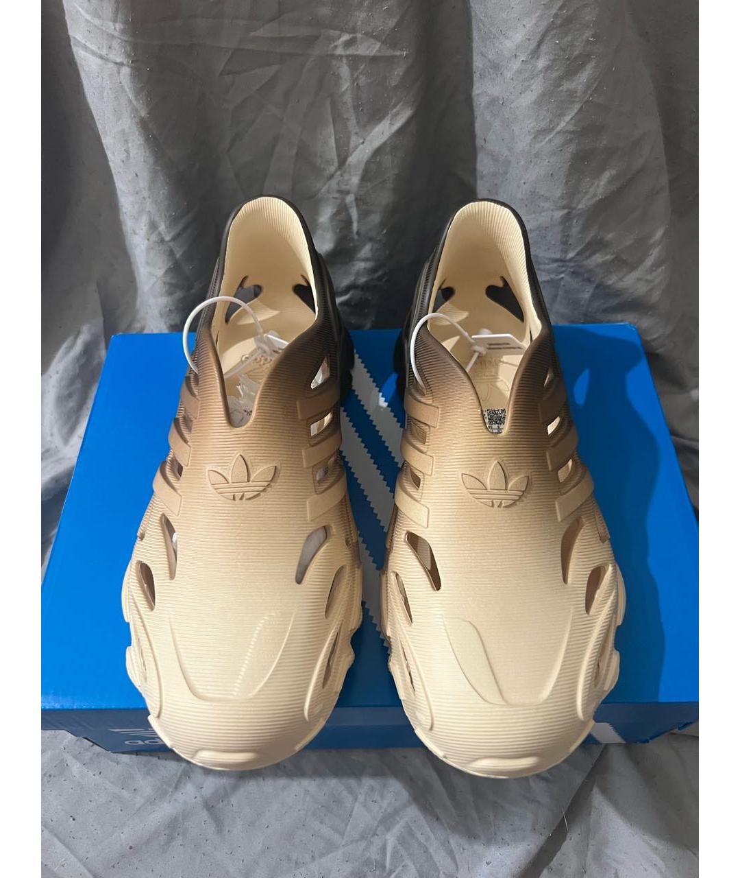 ADIDAS Бежевые резиновые слипоны, фото 2