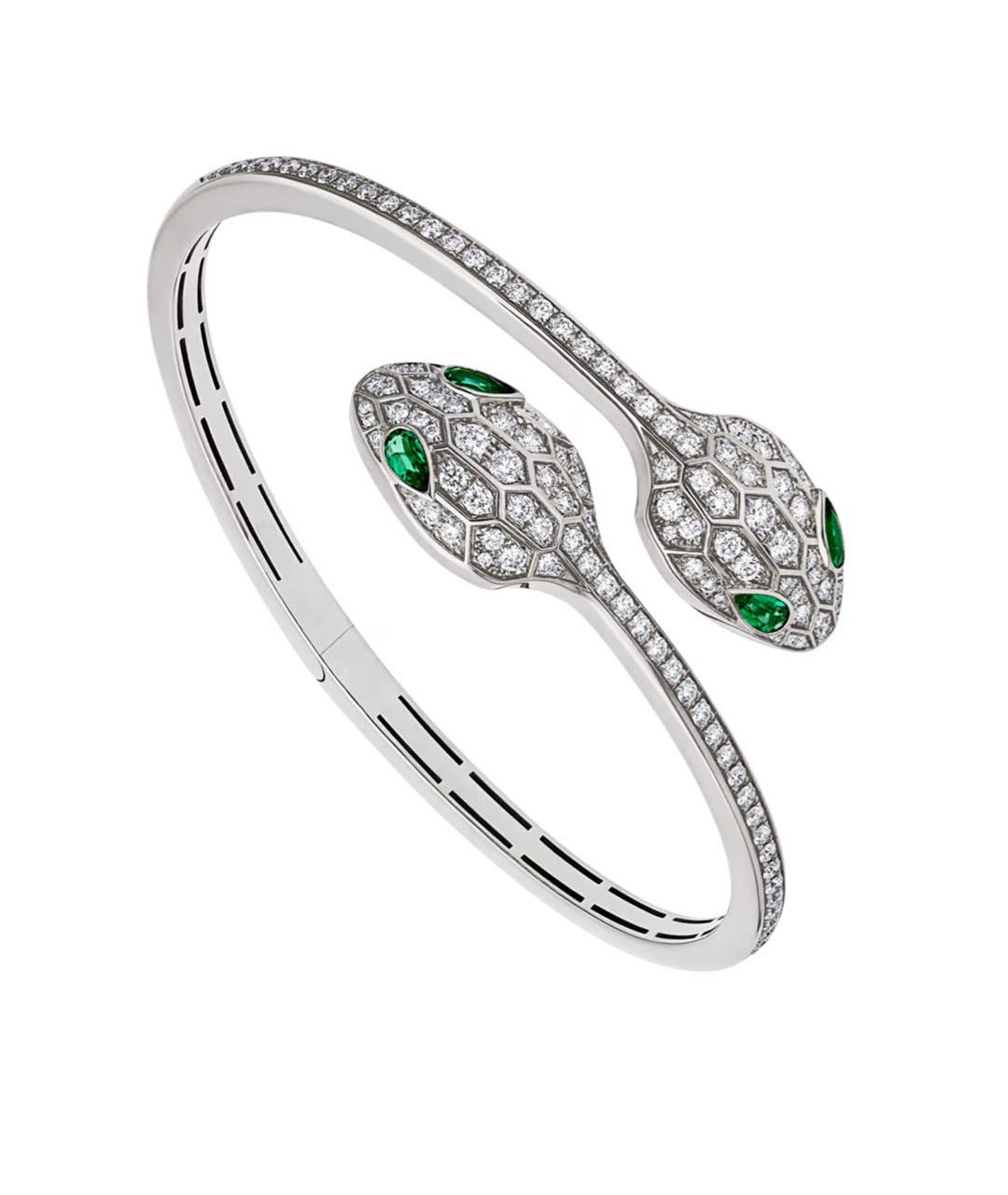 BVLGARI Серебряный браслет из белого золота, фото 1