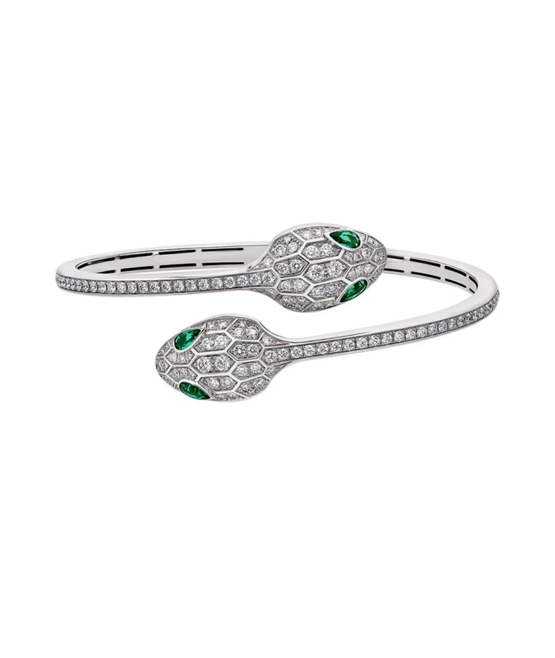 BVLGARI Серебряный браслет из белого золота, фото 2
