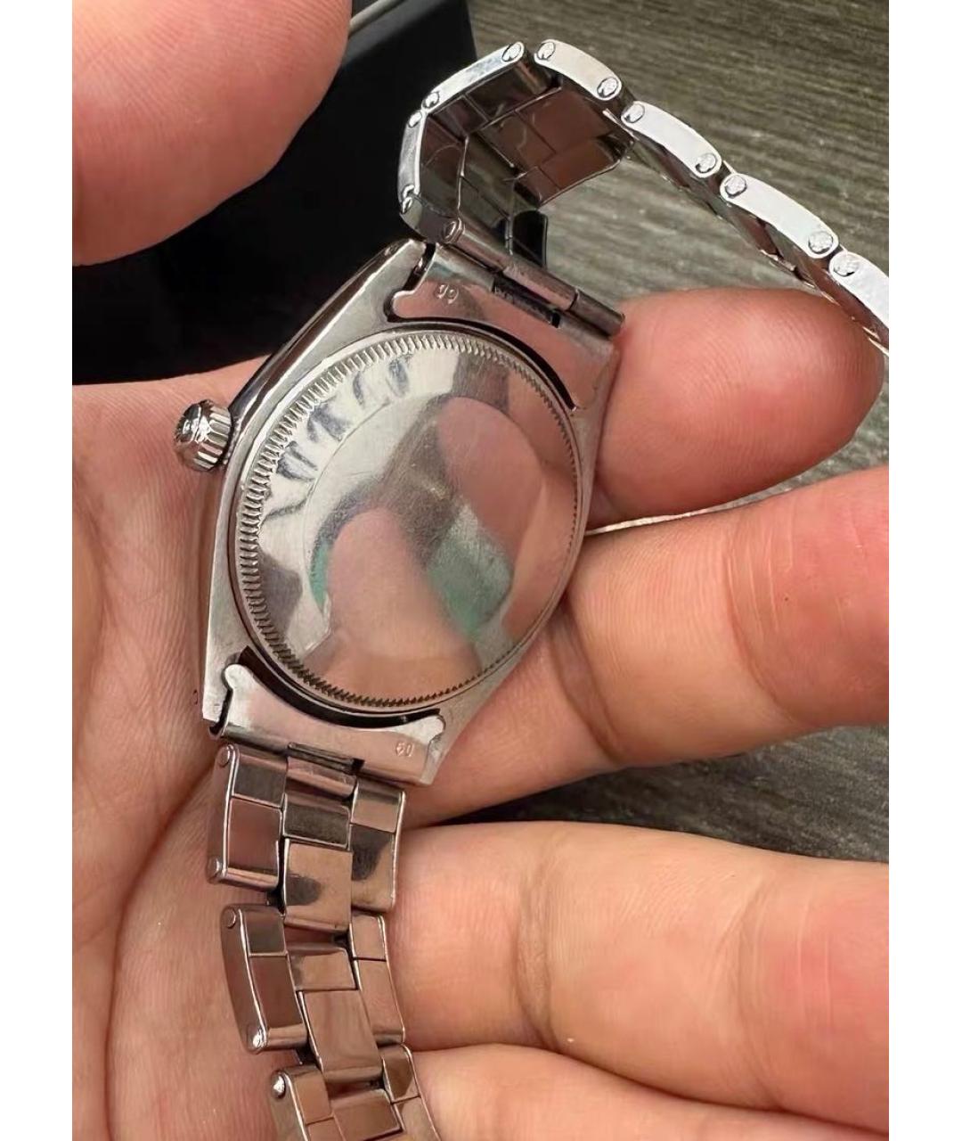 ROLEX Серебряные металлические часы, фото 3