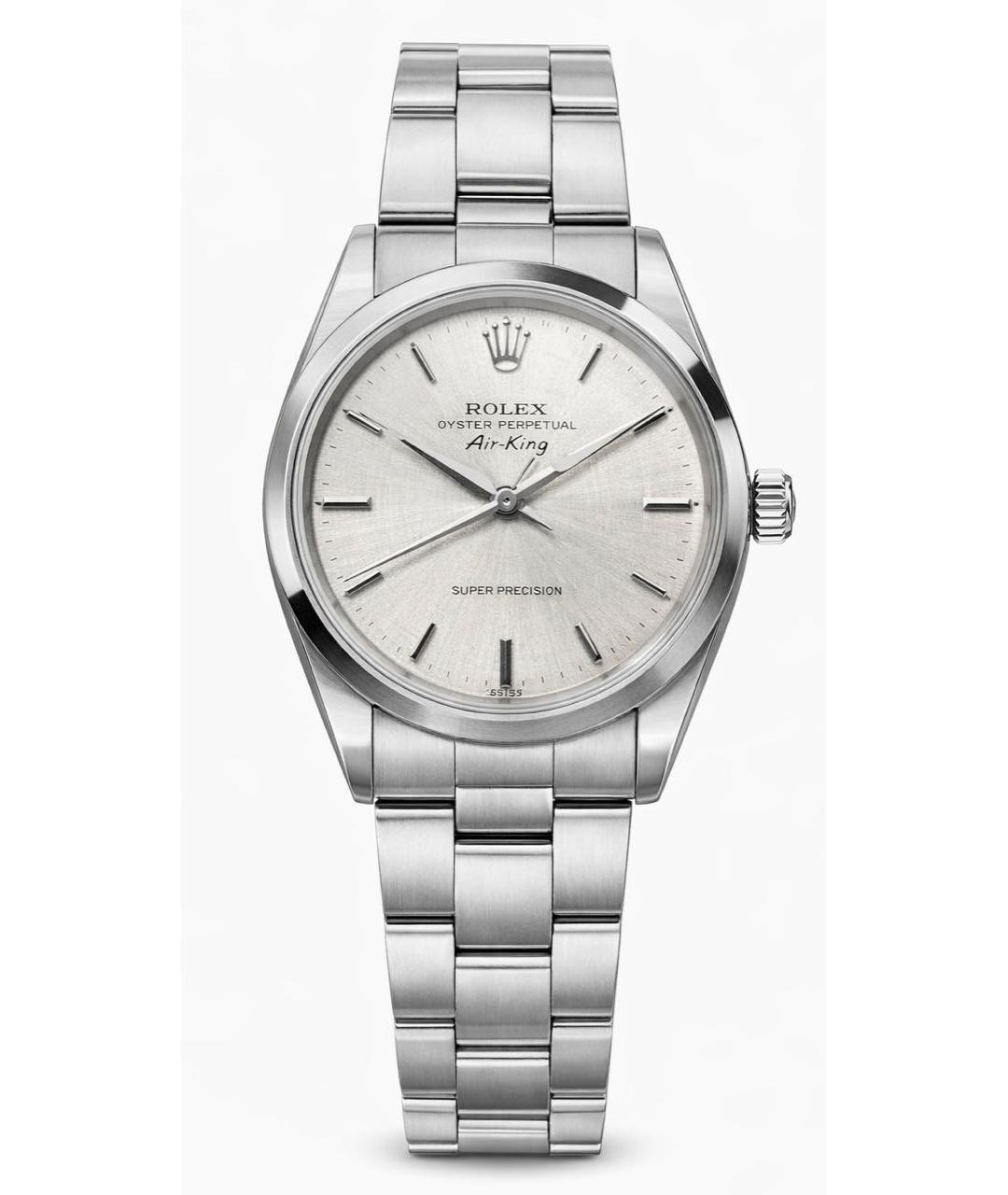 ROLEX Серебряные металлические часы, фото 1