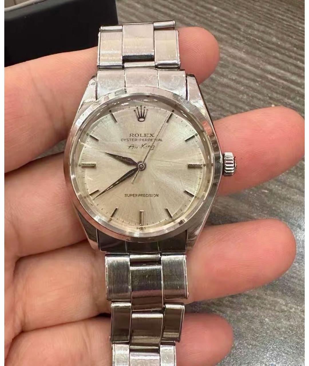 ROLEX Серебряные металлические часы, фото 2