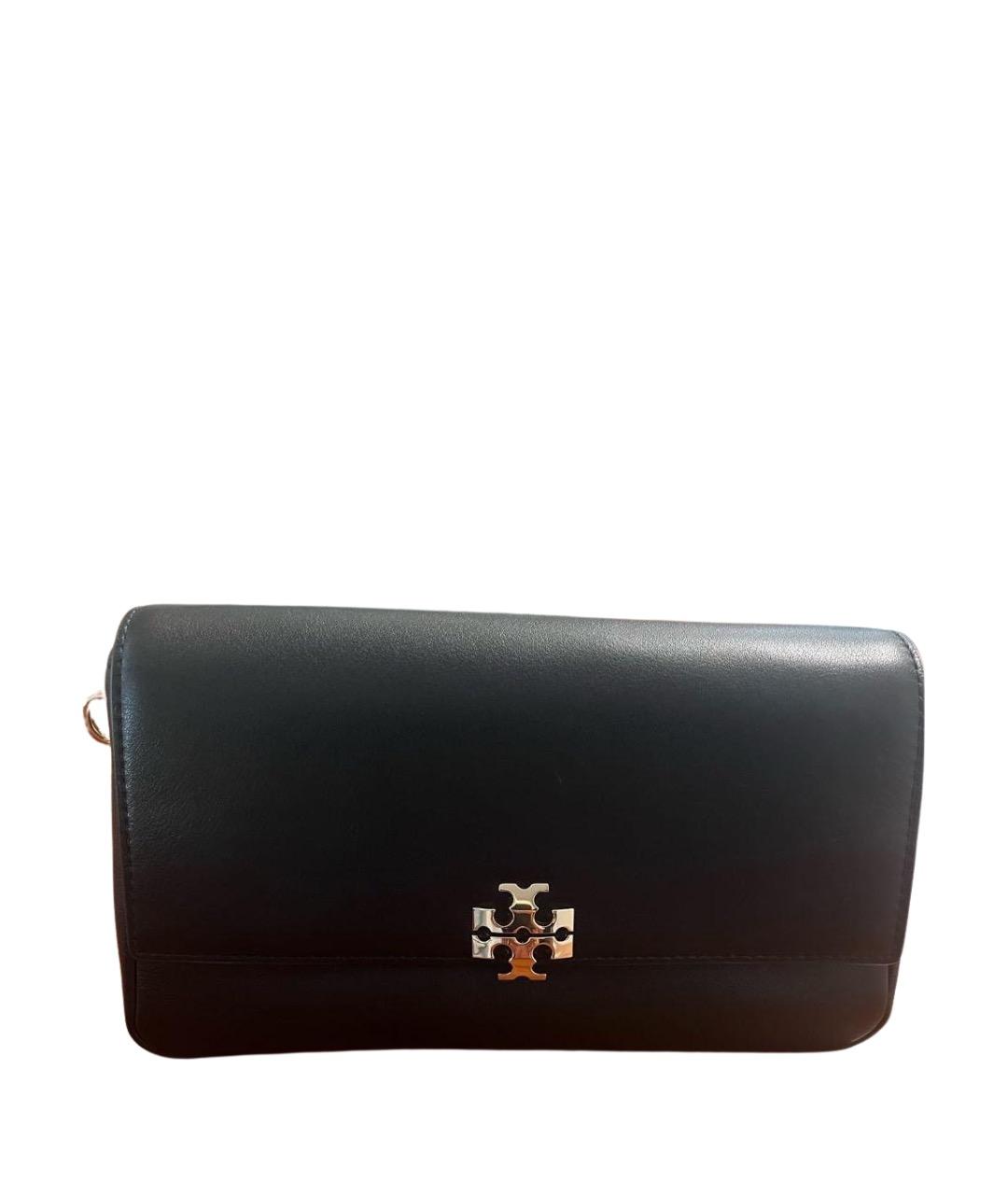 TORY BURCH Черная кожаная сумка через плечо, фото 1