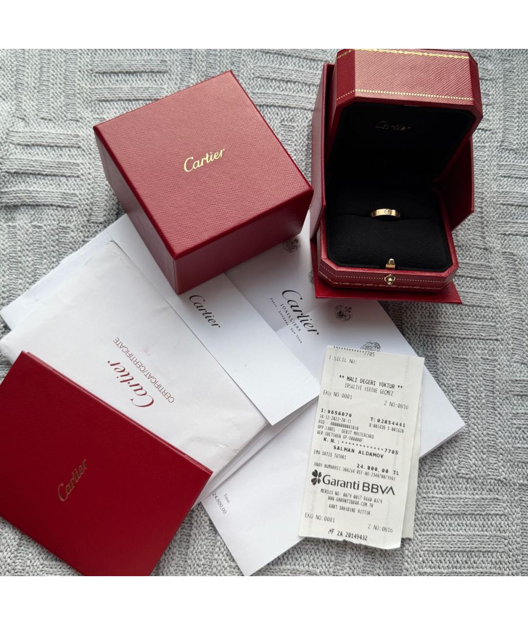 CARTIER Золотое кольцо из розового золота, фото 2