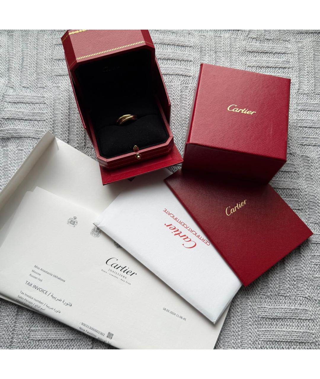CARTIER Золотое кольцо из желтого золота, фото 2