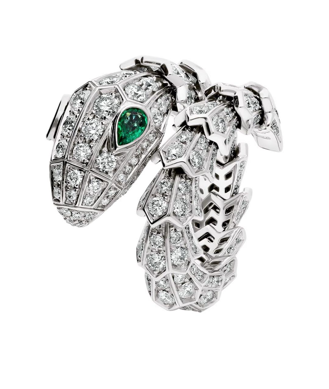 BVLGARI Серебряное кольцо из белого золота, фото 1
