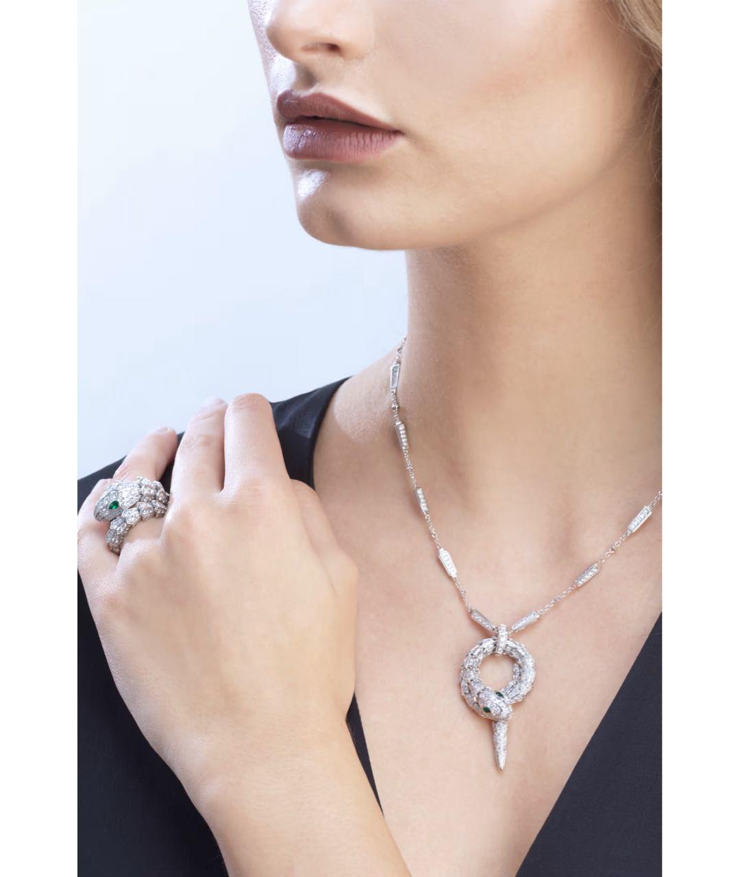 BVLGARI Серебряное кольцо из белого золота, фото 3