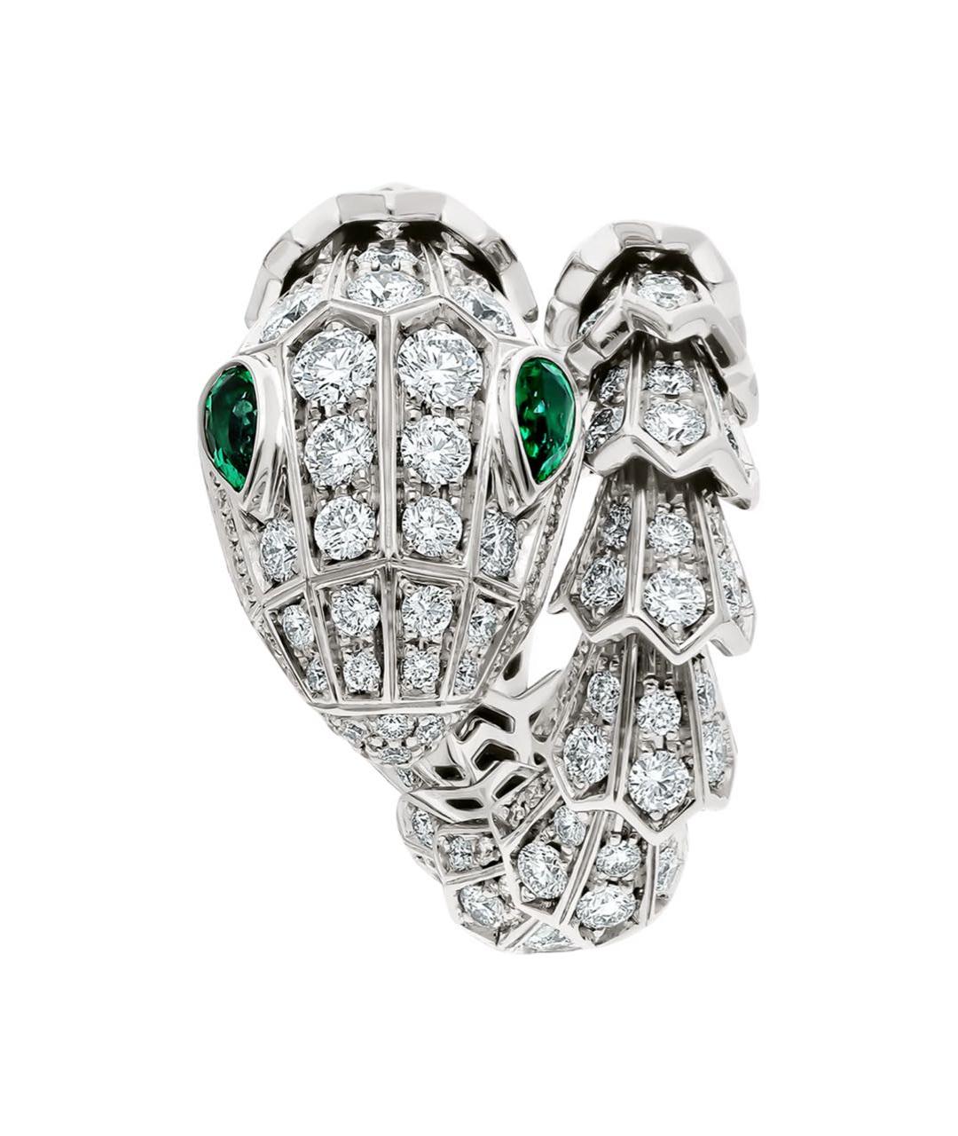 BVLGARI Серебряное кольцо из белого золота, фото 2