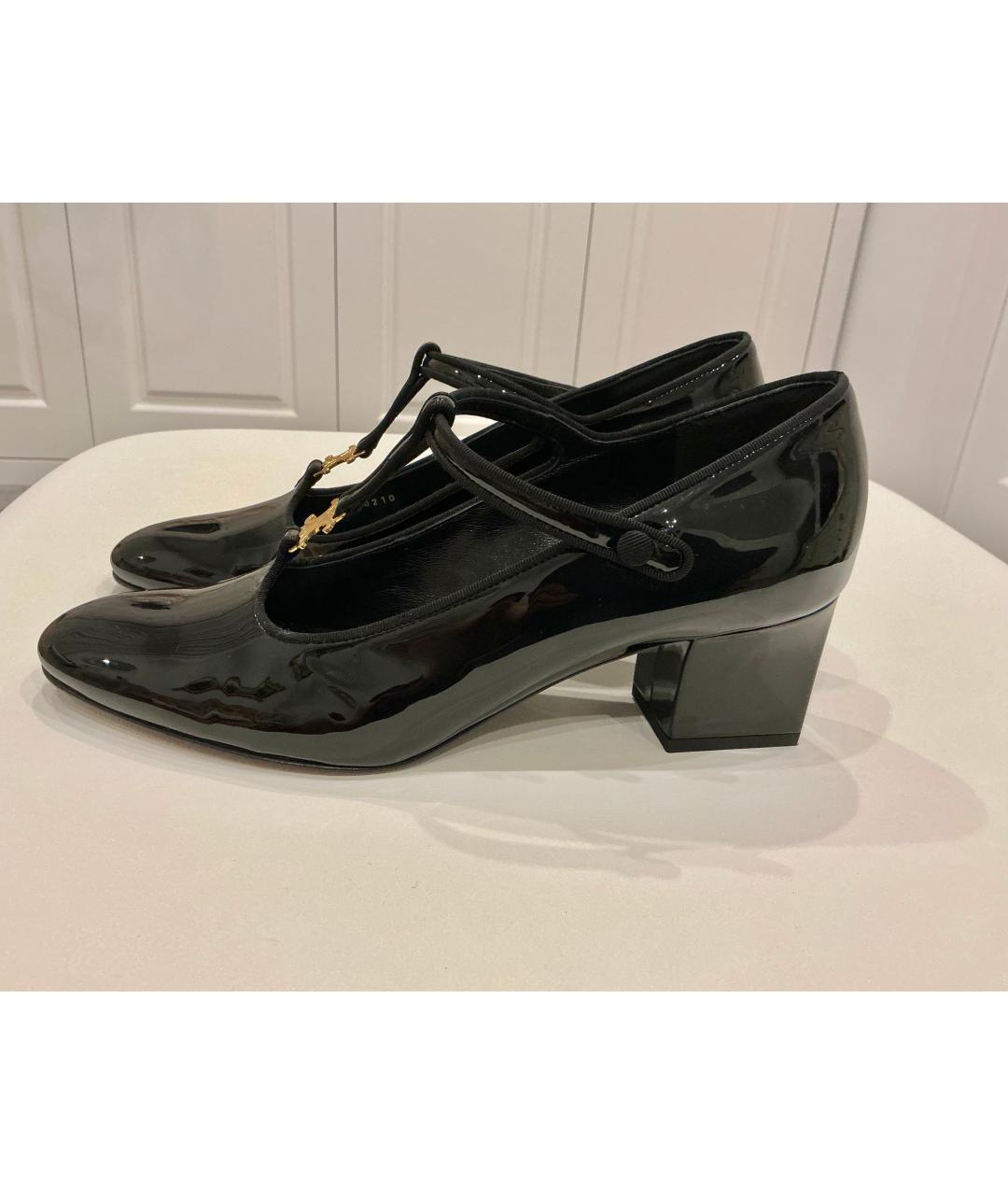 CELINE Черные туфли из лакированной кожи, фото 10