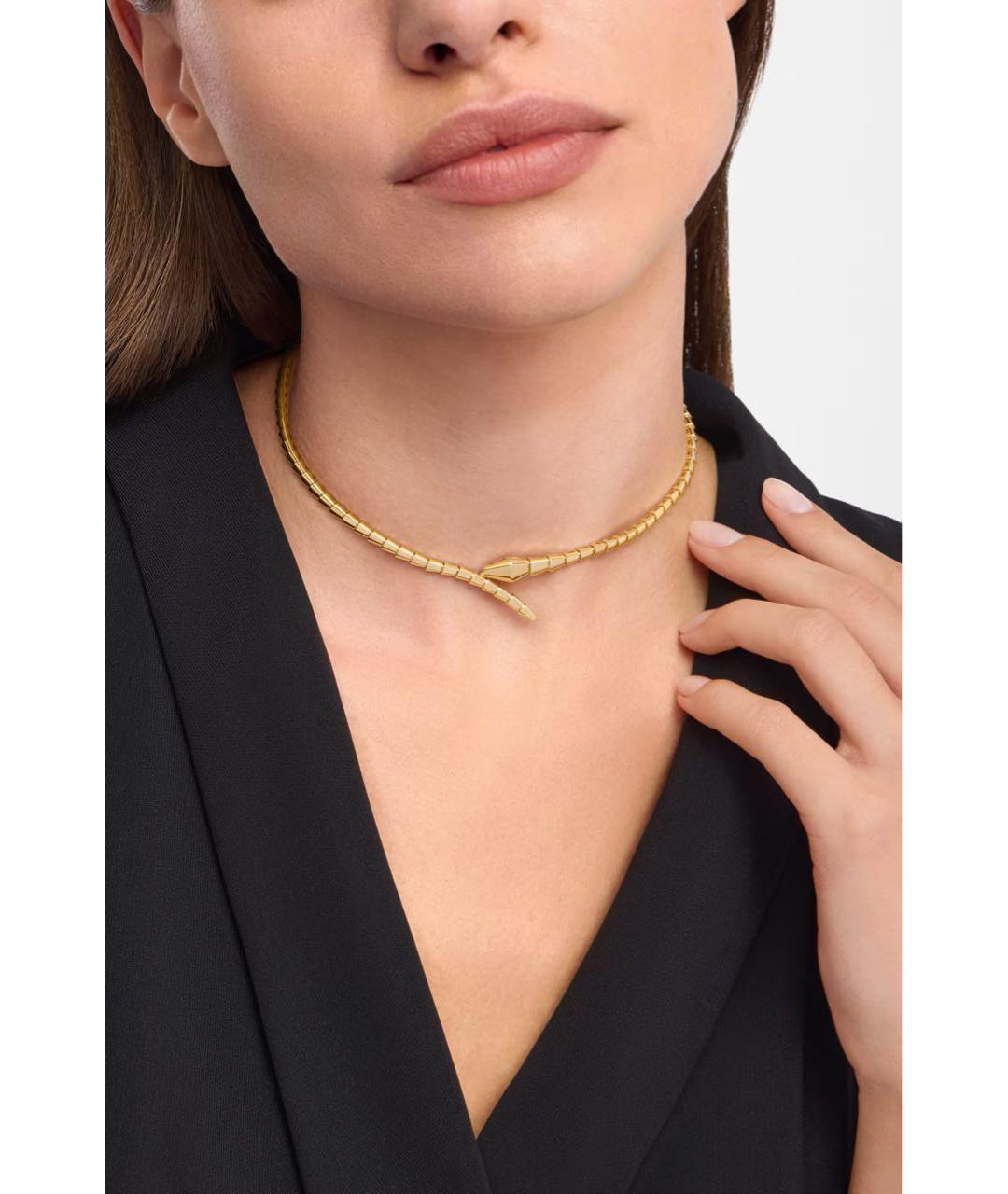 BVLGARI Золотое колье из желтого золота, фото 3