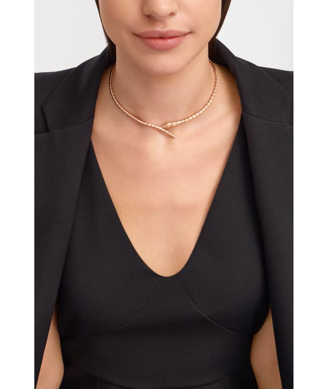 BVLGARI Золотое колье из розового золота, фото 3