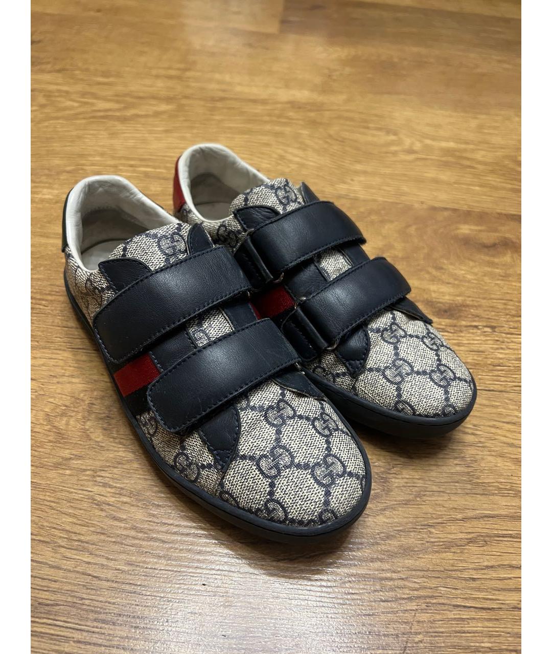 GUCCI Бежевые кеды, фото 2