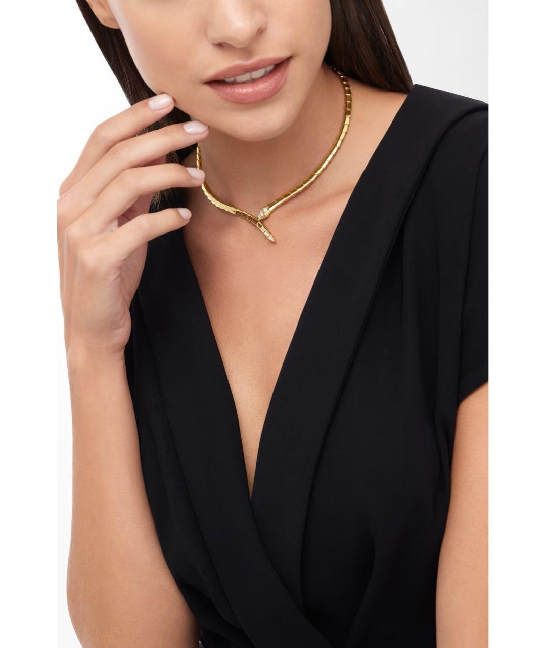 BVLGARI Золотое колье из желтого золота, фото 4