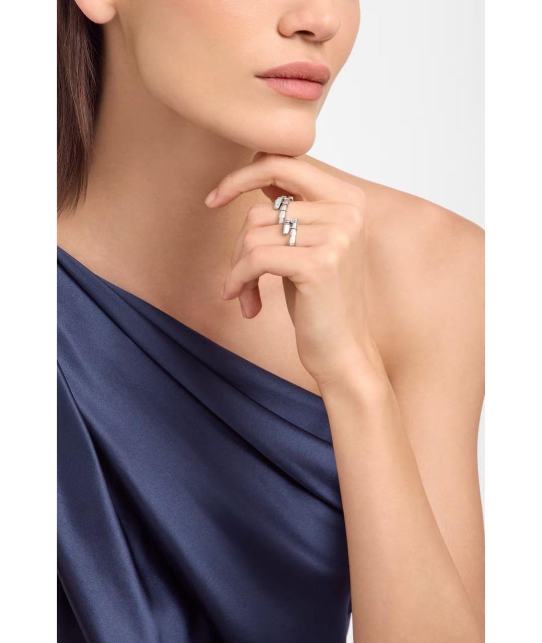BVLGARI Серебряное кольцо из белого золота, фото 3