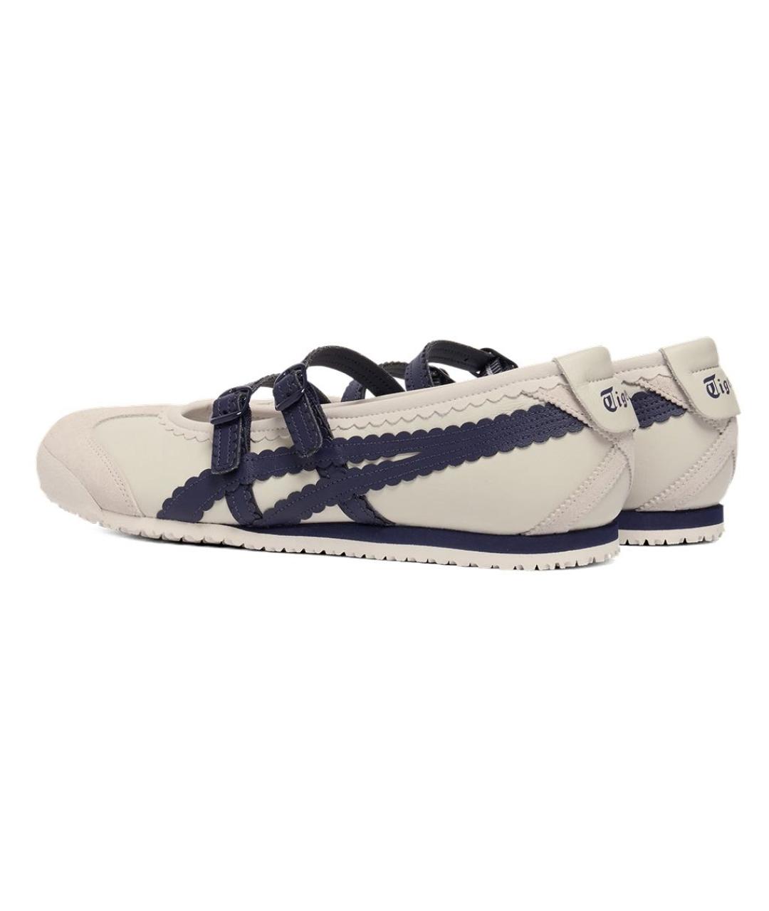 ONITSUKA TIGER Бежевые кожаные балетки, фото 4