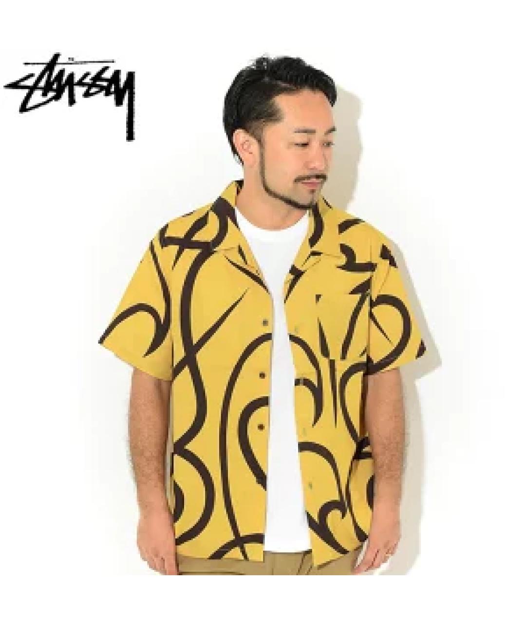 STUSSY Горчичная кэжуал рубашка, фото 4