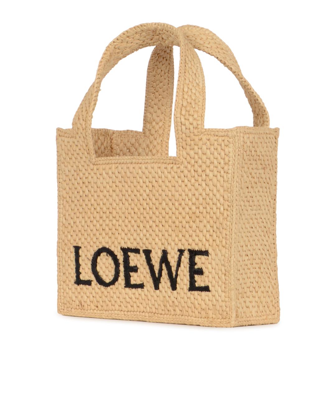 LOEWE Бежевая сумка тоут, фото 2