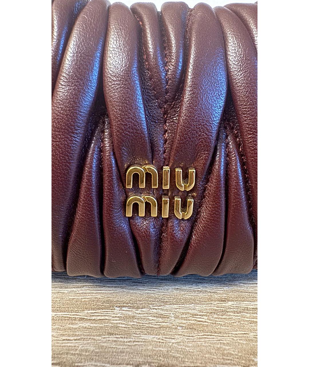 MIU MIU Кожаная сумка с короткими ручками, фото 8