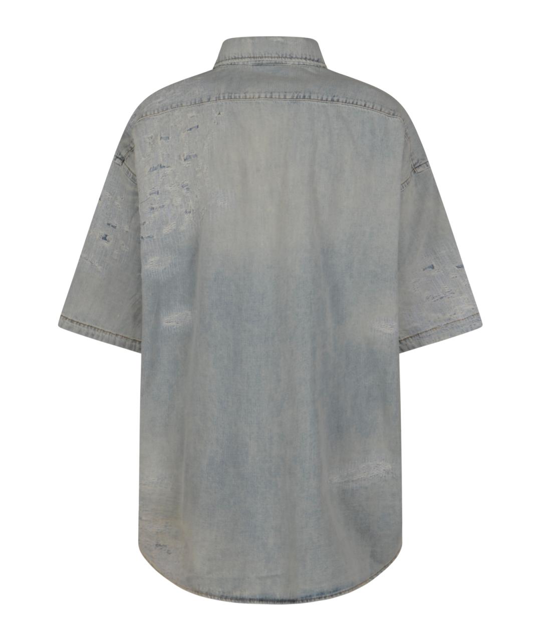 ACNE STUDIOS Синяя хлопковая кэжуал рубашка, фото 2