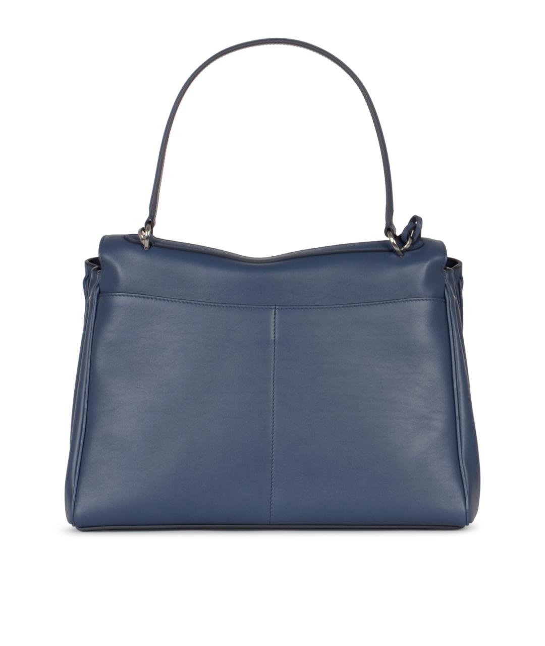 BALENCIAGA Синяя кожаная сумка тоут, фото 3