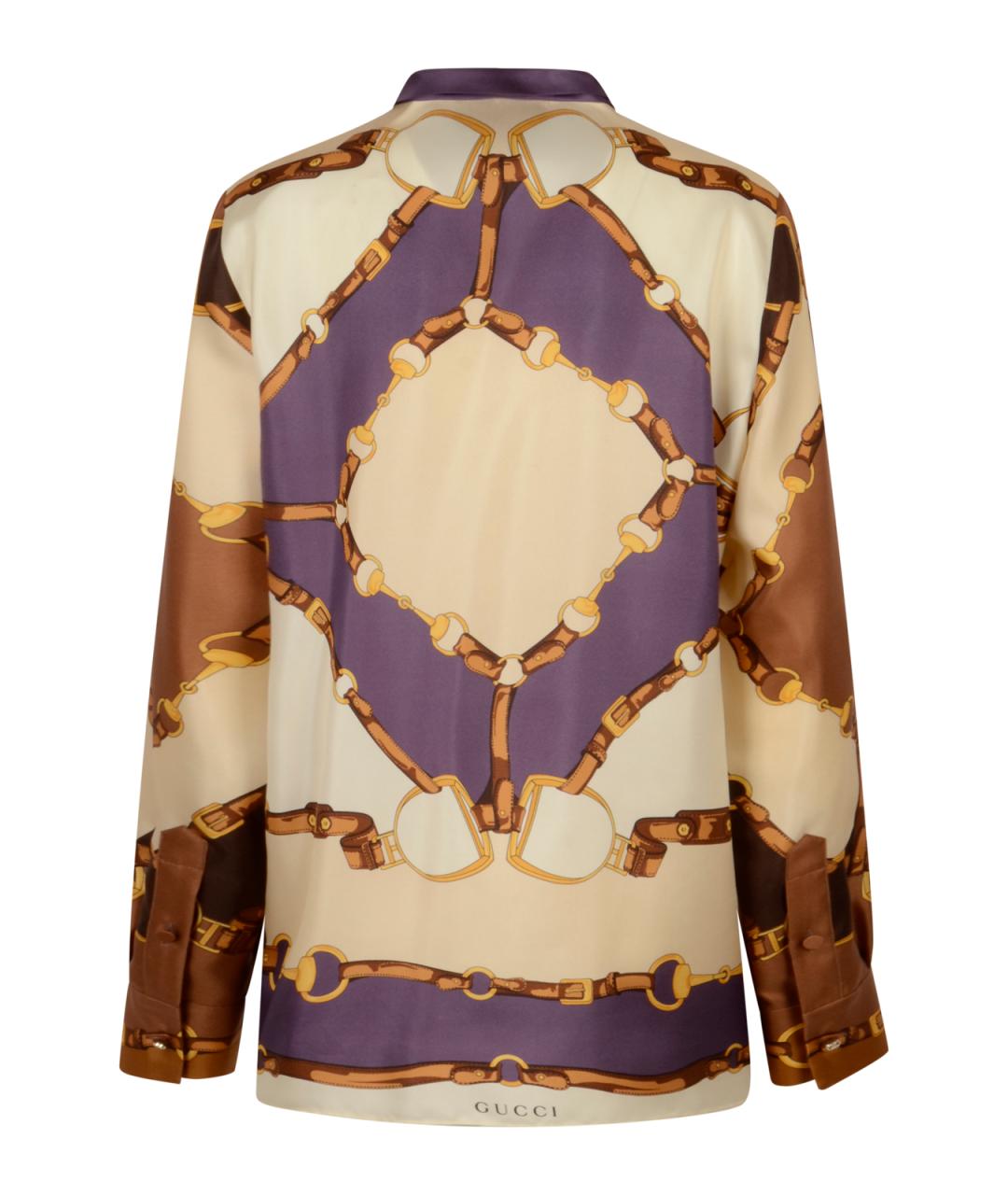 GUCCI Мульти шелковая рубашка, фото 2